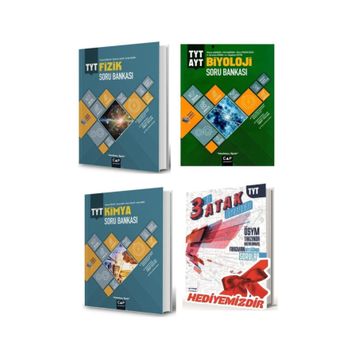 Çap Yayınları TYT Matematik Geometri Fizik Kimya Biyoloji Soru Bankası