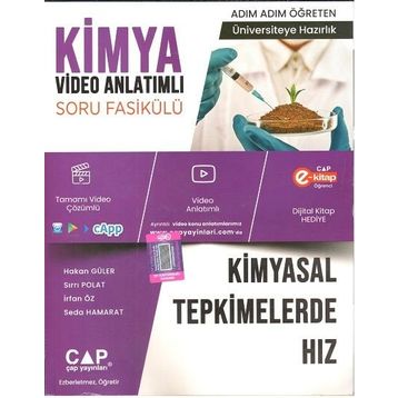 Çap Yayınları Üniversiteye Hazırlık Kimya Kimyasal Tepkimelerde Hız Konu Anlatımlı Soru Fasikülü