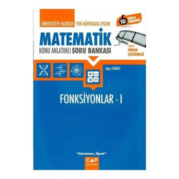 Çap Yayınları Üniversiteye Hazırlık Matematik Fonksiyonlar 1 Konu Anlatımlı Soru Bankası