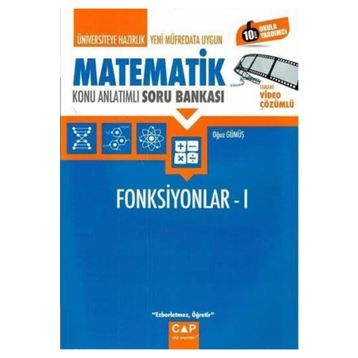 Çap Yayınları Üniversiteye Hazırlık Matematik Fonksiyonlar 1 Konu Anlatımlı Soru Bankası