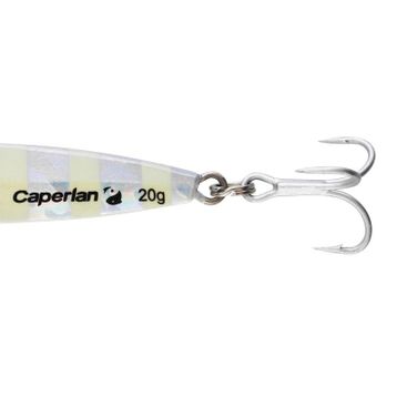 Caperlan Biastos Assist Beyaz Deniz Balıkçılığı Casting Jig Kaşık 20 gr Fosforlu Suni Yem
