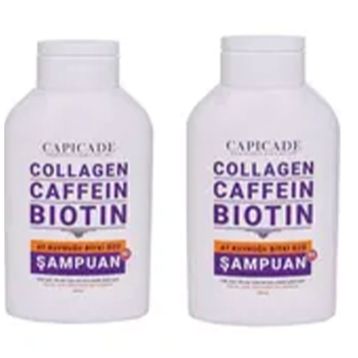 Capicade Collagen Caffein Biotin 2x300 ml Şampuan
