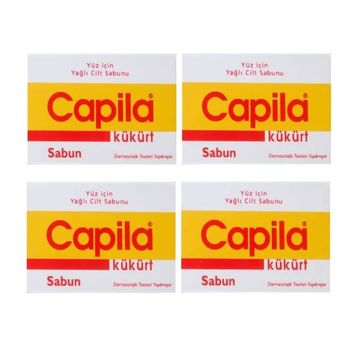 Capila 4x90 gr Kükürt Sivilce ve Akneye Karşı Sabun