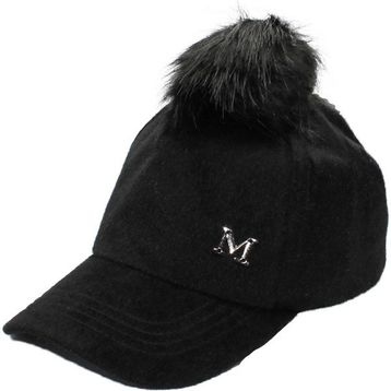 Cappello CAPMC202R001 Siyah Tüylü Düz Kadın Şapka
