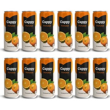 Cappy 330 ml Bahçe Portakallı Kutu İçecek (12 adet)