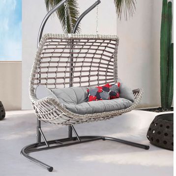 Capri Swing Cunda Gri İkili Salıncak