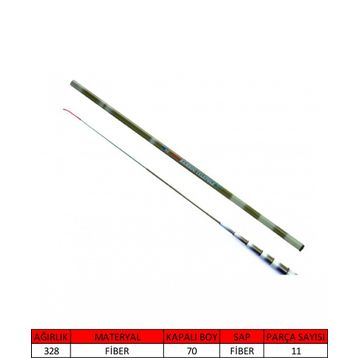 Captain 1065 630 cm Bamboo Pole Kısa Kapanır Göl Kamışı