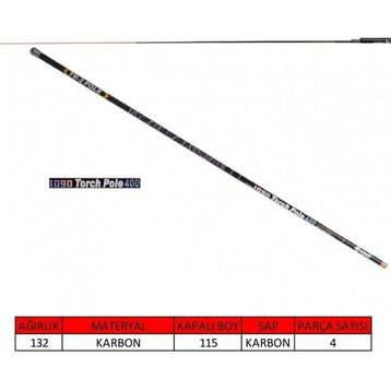 Captain 1090 Torch Pole 40T 900 cm Karbon Göl Kamışı