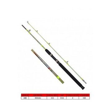 Captain 1433 12 lbs Atar 210 cm Master Fisher 2 Parça Dolgu Vidalı Tekne Kamışı