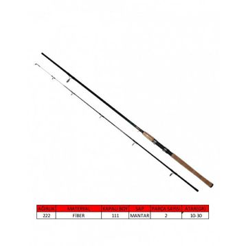 Captain 1436 10 30 gr Atar 210 cm Compact Ugly Stick 2 Parça Spin Kamış