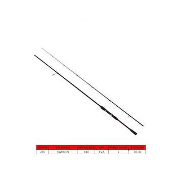 Captain 1447 10 30 gr Atar 240 cm Sea Bass Game 2 Parça Spin Kamış