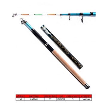 Captain 1473 100 200 GR Atar 240 CM Spider King Teleskopik Kamış