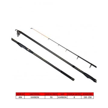 Captain 1504 150-250 gr 390 cm Matrıx Elıte Kamış