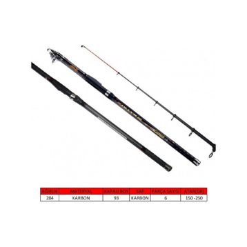Captain 1505 150 250 gr Atar 360 cm Matrix Tele Surf Kamış