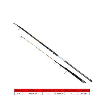 Captain 1525 80 180 gr Atar 350 cm Cast Strong Tele Surf Kamış