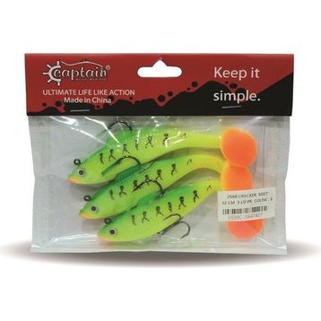 Captain 3568 12 cm 3'lü Pk Color:5 Cracker Soft yem