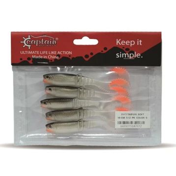 Captain 3571 Taifun Soft 10 cm Levrek Silikonu 1 Adet Suni Yem