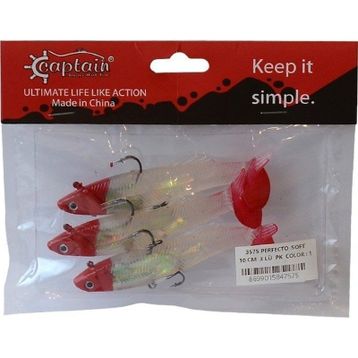 Captain 3575 Perfecto Soft 10 cm Turna Silikonu 3'lü Paket Suni Balık