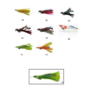 Captain 3581 11 cm 14 Oktopus Squid Size 3.5 Kalamar Zokası