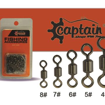 Captain 5195 Black-Nickel No:8 100'lü Fırdöndü