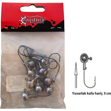 Captain 6429 10'lu Paket 2/0 8 gr Jig Head Cracker Ball