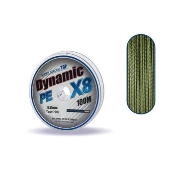 Captain Dynamic Soft Pe 8 Örgü İp 100 mt Yeşil 0.22 mm Misina