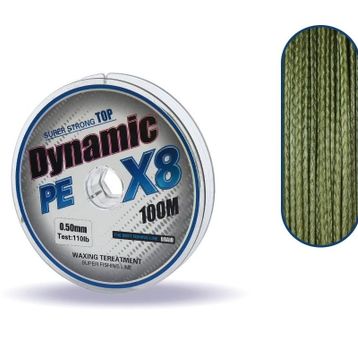 Captain Dynamic Soft Pe 8 Örgü İp Misina 100 mt Yeşil 0.50 mm Misina