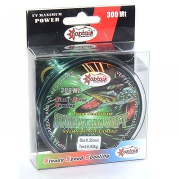 Captain Evolution Soft 300 mt Yeşil 0.40 mm Monofilament Misina