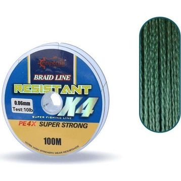 Captain Resistant PE 4 Kat 100 mt 0.80 mm Yeşil İp Misina