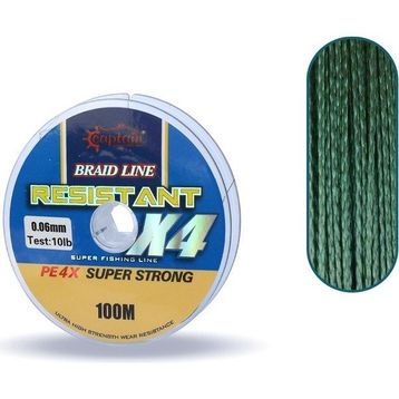 Captain Resistant Pe 4 Kat İp 100 mt Yeşil 0.16 mm Misina