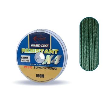Captain Resistant Pe 4 Kat İp 100 mt Yeşil 0.40 mm Misina