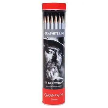 Caran Dache 107151 15'li Graphite Line Grafwood Kalem Seti