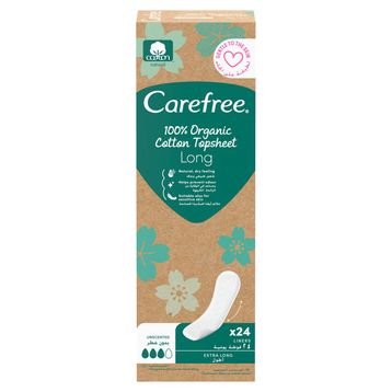 Carefree Organik Uzun 24'lü Günlük Ped
