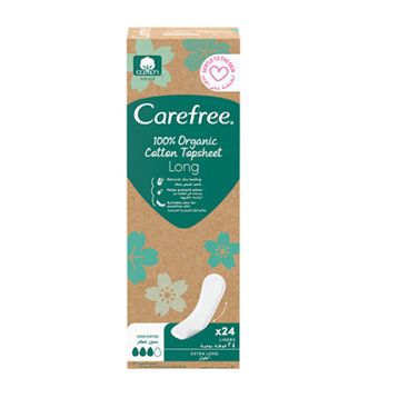 Carefree Organik Uzun 24'lü Günlük Ped