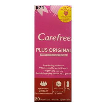 Carefree Plus Original Fresh Parfümlü 20'li Günlük Ped