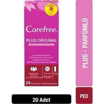 Carefree Plus Original Fresh Parfümlü 20'li Günlük Ped