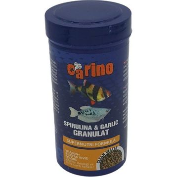 Carino Spirulina & Garlic Granulat Sarımsaklı 250 ml Balık Yemi