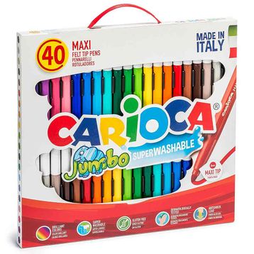 Carioca 41257 Jumbo Süper 40'lı Yıkanabilir Keçeli Kalem