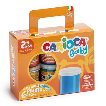 Carioca 6 Adet Yıkanabilir Bebek Parmak Boyası