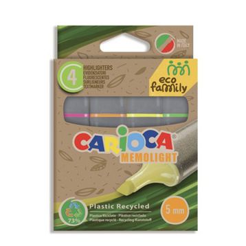 Carioca Eco Family 4'lü Fosforlu İşaretleme Kalemi