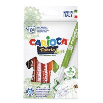 Carioca Fabric Liner 10 Renk Kumaş Boya Kalemi