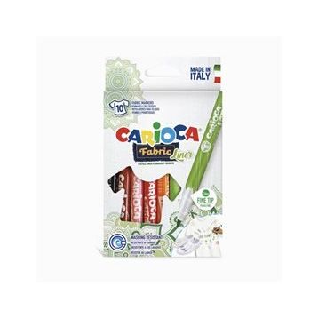 Carioca Fabric Liner 10 Renk Kumaş Boya Kalemi