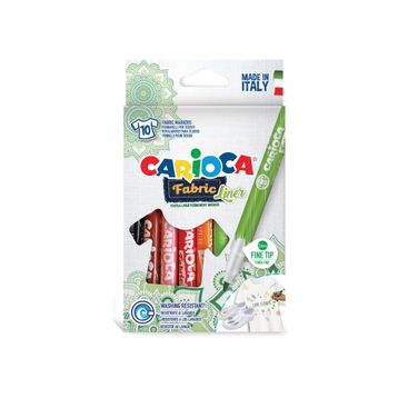 Carioca Fine 10'lu Keçeli Kumaş Boya Kalemi