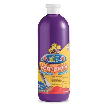 Carioca KO030-19 1000 ml Plastik Şişede Mor Tempera Boya