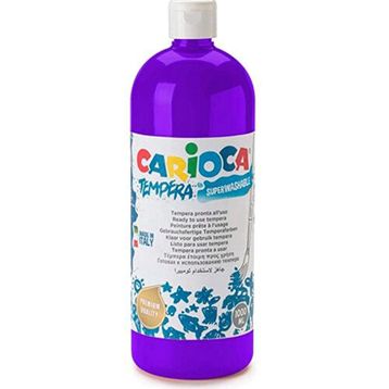 Carioca KO030-19 1000 ml Plastik Şişede Mor Tempera Boya