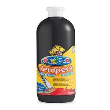 Carioca KO030-24 1000 ml Plastik Şişede Siyah Tempera Boya