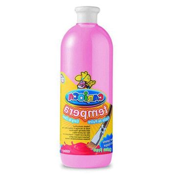 Carioca KO030-27 1000 ml Plastik Şişede Pembe Tempera Boya