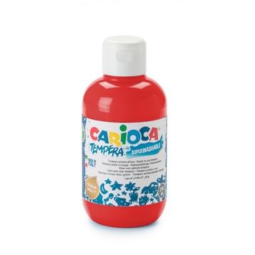 Carioca Tempera Kırmızı 250 ml Parmak Boya