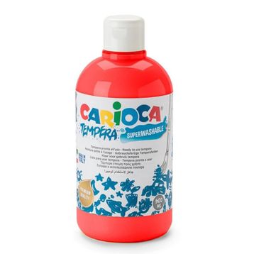 Carioca Tempera Kırmızı 250 ml Süper Yıkanabilir Parmak Boya