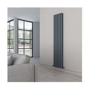 Carisa Tallis 180x35 cm Kumlu Açık Gri Double Alüminyum Radyatör